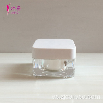 Tarro de forma de esquina redonda Tarro de crema facial cosmético